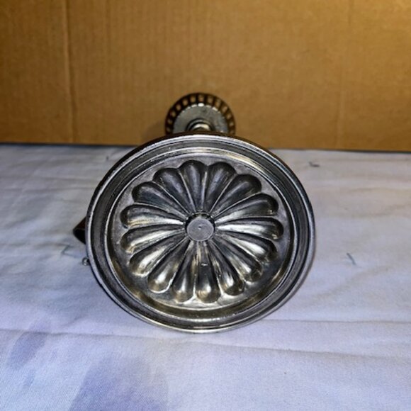 Vintage Colonial Style Patriotic metal/wood Candle Holder w/snuffer Eagle design - Picture 3 of 3